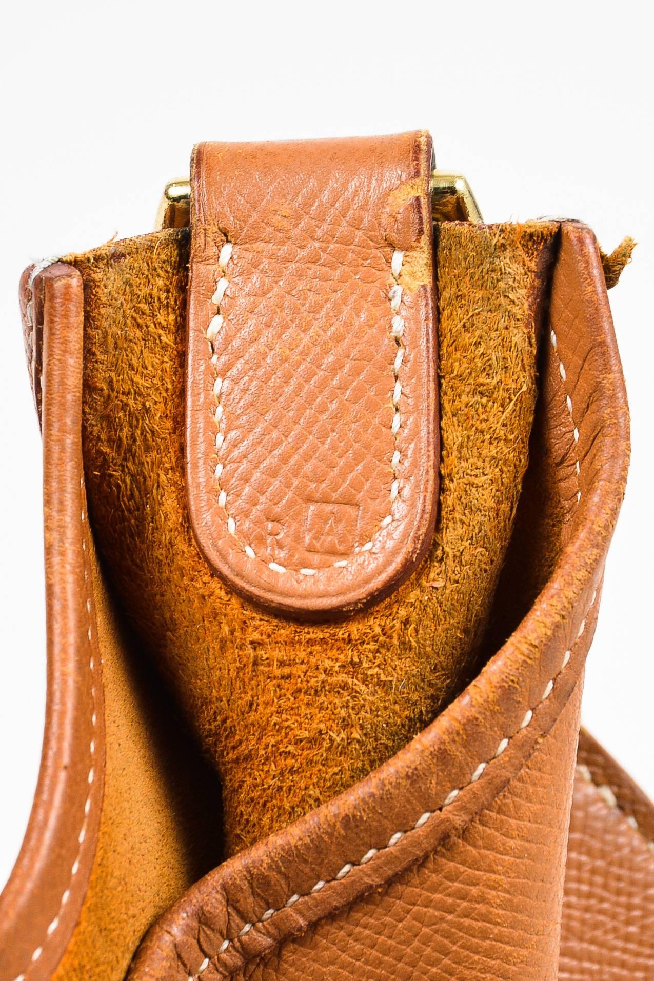 Hermes 'Gold' Brown Courchevel Leather 