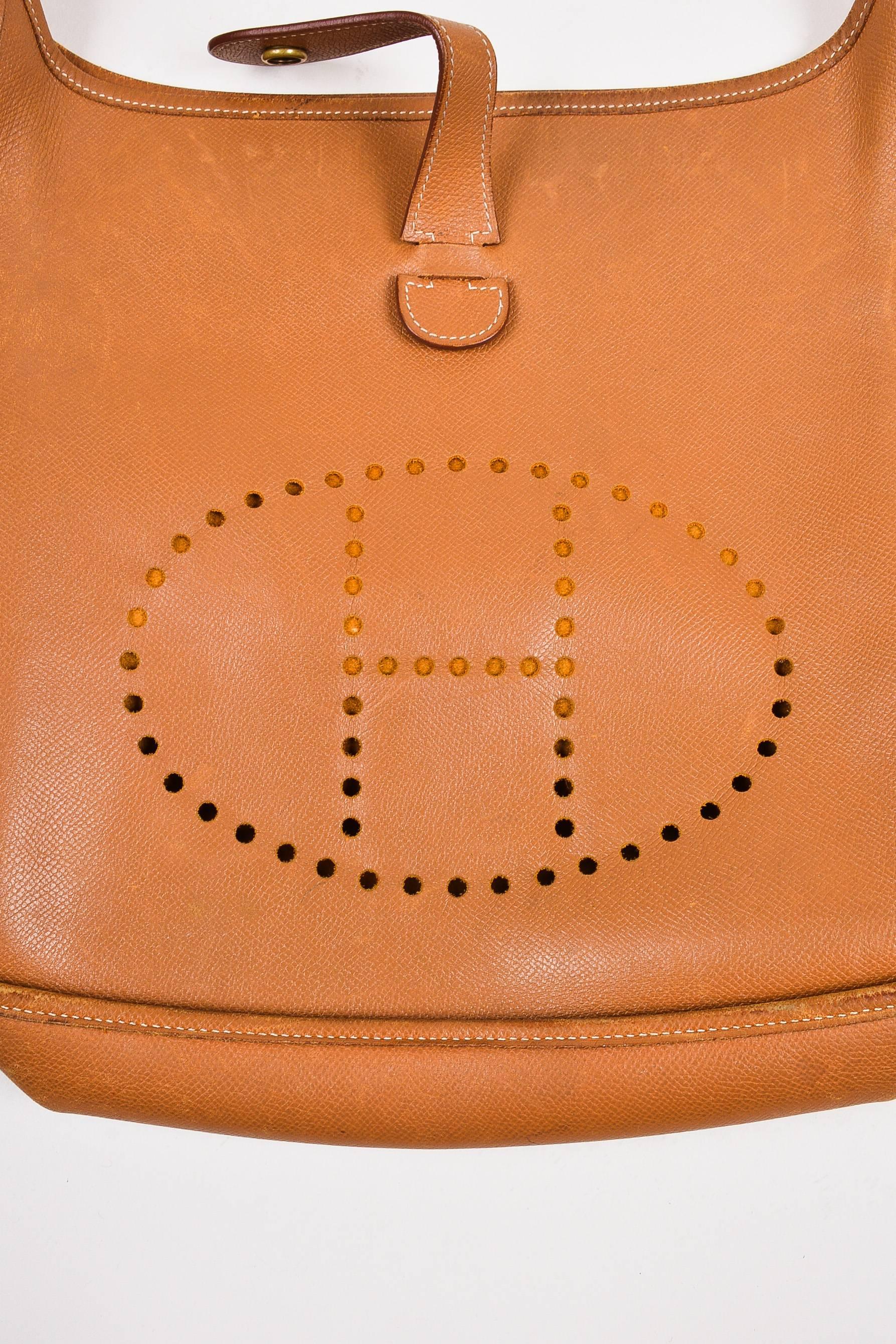 Hermes 'Gold' Brown Courchevel Leather 