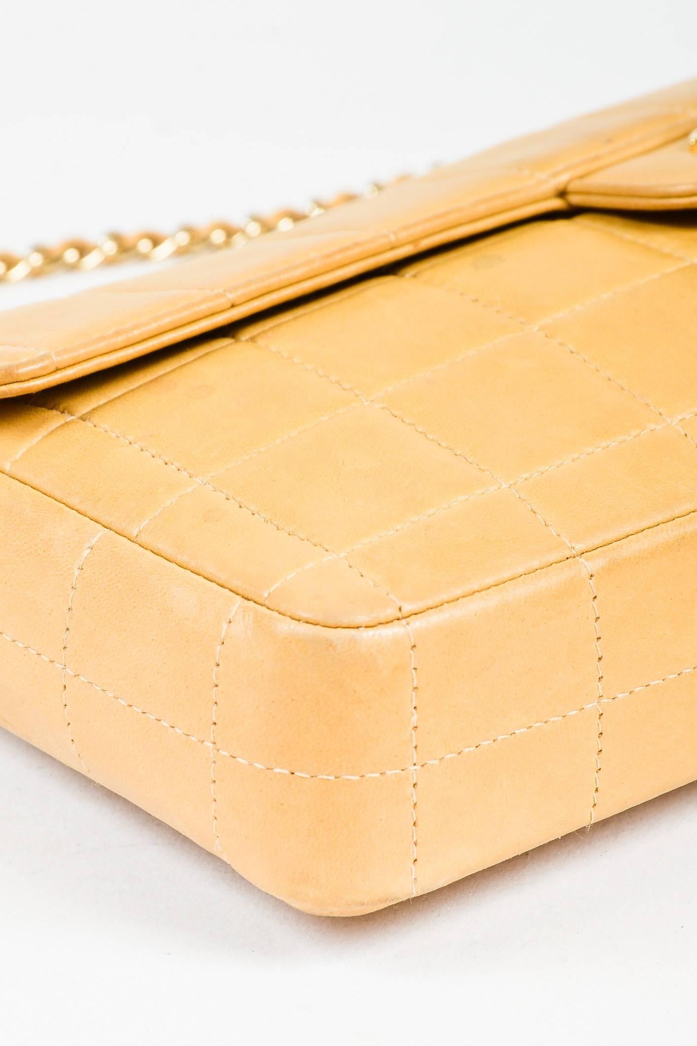 Women's Chanel Tan Leather Quilted Gold Chain 