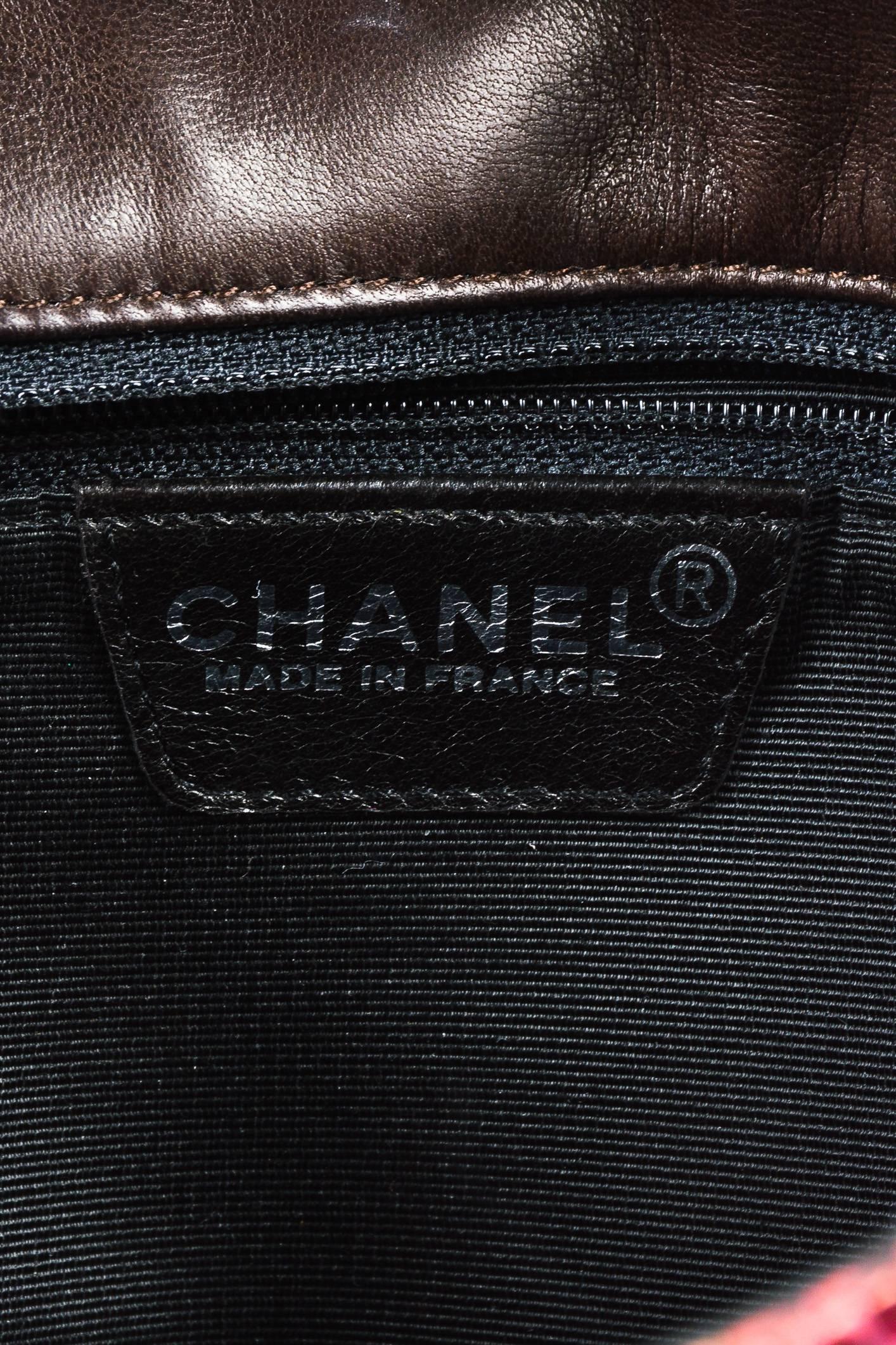 Women's Chanel Pink Orange Multicolor Python Snakeskin 'CC' Top Handle Flap Clutch Bag For Sale