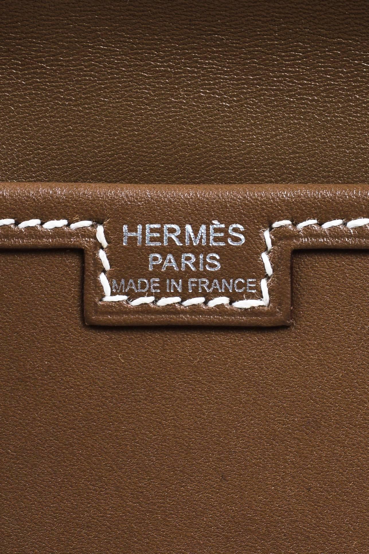 Hermes Etoupe Swift Leather Constrast Stitch 