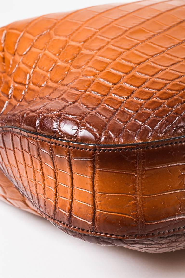 Women's or Men's Gucci Limited Edition $21K Brown Genuine Crocodile 