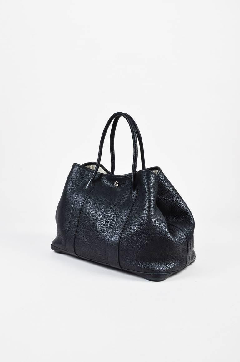 
Size: Medium
Color: Black,
Style: Garden Party 36
Made In: France
Fabric Content: Leather; Lining: Textile

Item Specifics & Details: Comes with dust bag. Black grained 