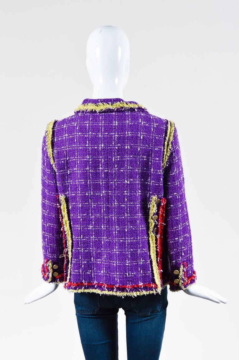 chanel purple blazer