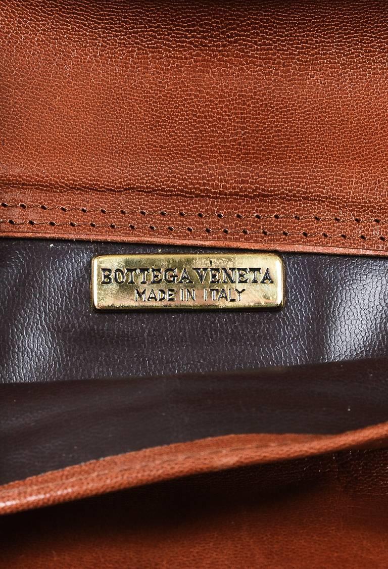 Vintage Bottega Veneta Brown Leather Top Handle Double Flap Briefcase Bag 5