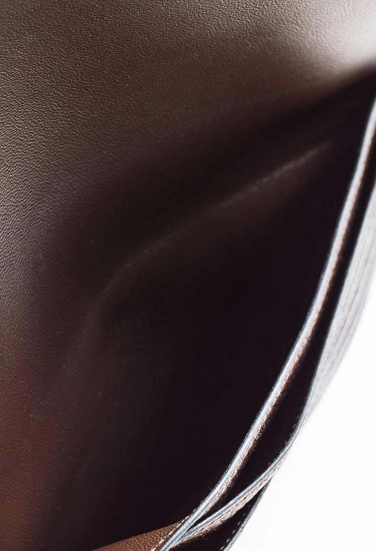 Hermes Chocolate Brown Togo Leather 