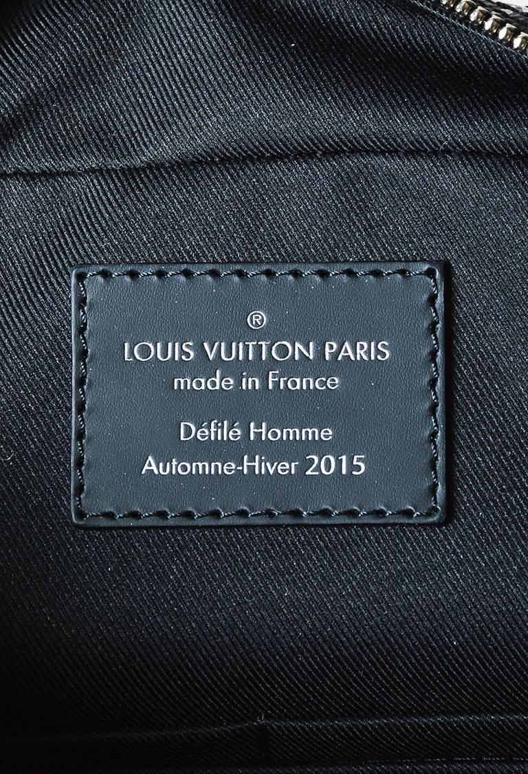 MENS Louis Vuitton Black Coated Canvas Damier Graphite Rope Pattern 