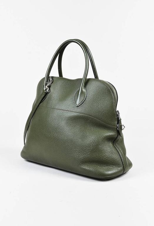 Hermes Olive Green Clemence Leather 