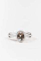 Tacori 00013314 18K Oval Diamond Dantela Engagement Setting