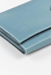 Hermes "Blue Jean" Epsom Leather "Bearn" Wallet