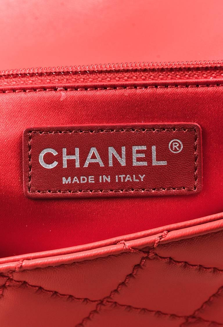 Chanel Red Quilted Leather 