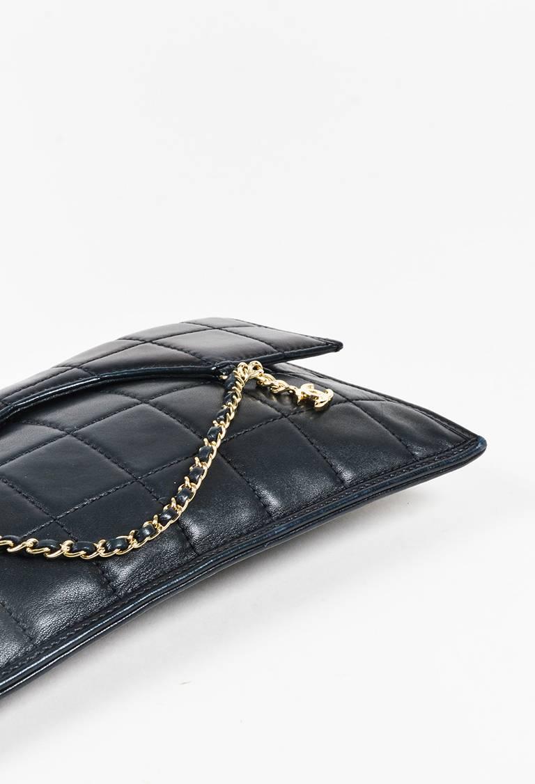 Women's or Men's Chanel Black Lambskin Leather 