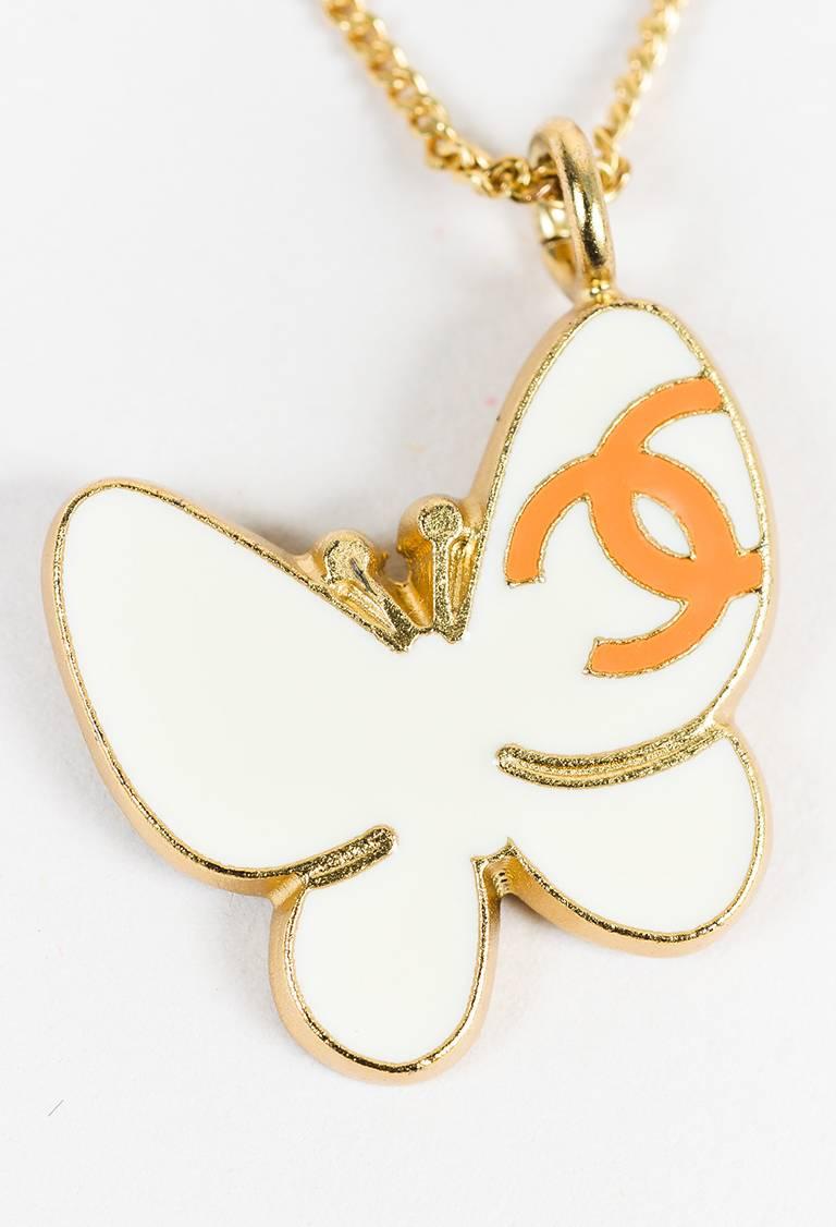 chanel butterfly necklace
