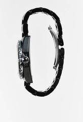 Chanel Gunmetal Grey Silver White Ceramic & Stainless Steel "J12" Watch