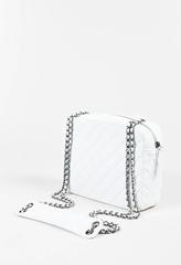 Chanel White Lambskin Black Ombre Studded 'CC' "Evening Art Flap" Bag