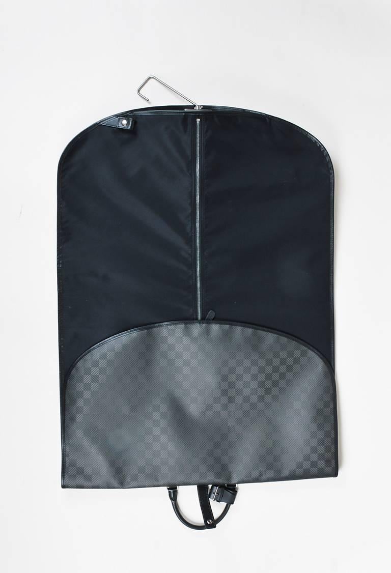 Louis Vuitton Black Leather Carbon Fiber Damier 
