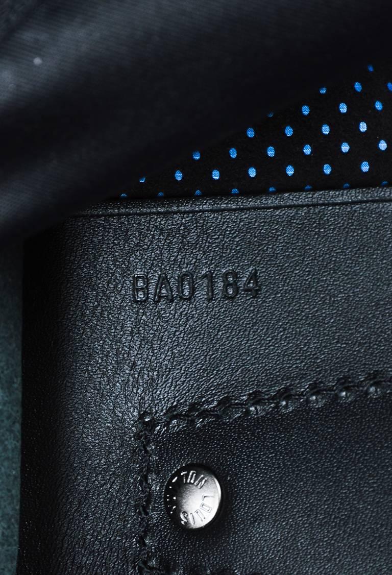 Louis Vuitton Black Leather Carbon Fiber Damier 
