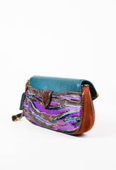 Louis Vuitton "Savage Tiger" Monogram Python Trim Sequin Bag