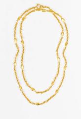 Chanel Vintage 94P Gold Tone 'CC' Fish Station Necklace