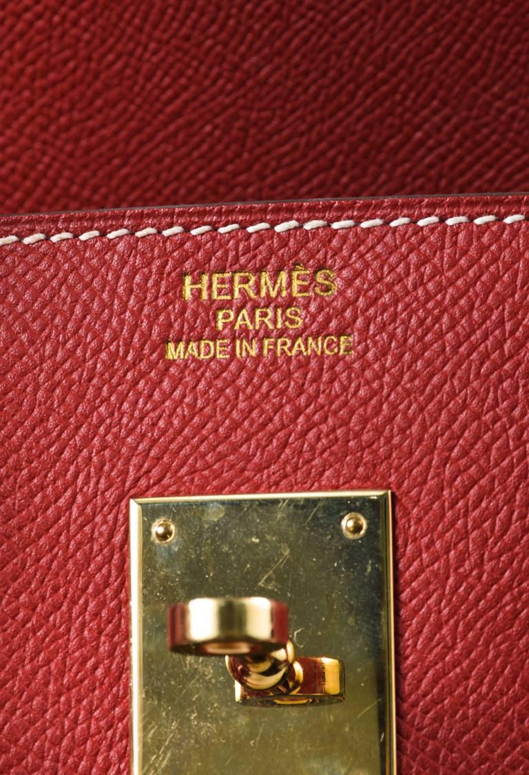 Hermes Rouge Casaque Red Epsom Leather 