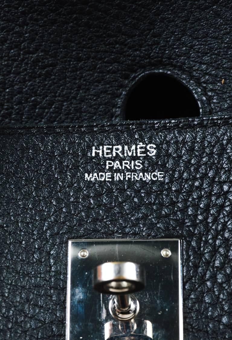 Hermes Black Clemence Leather 