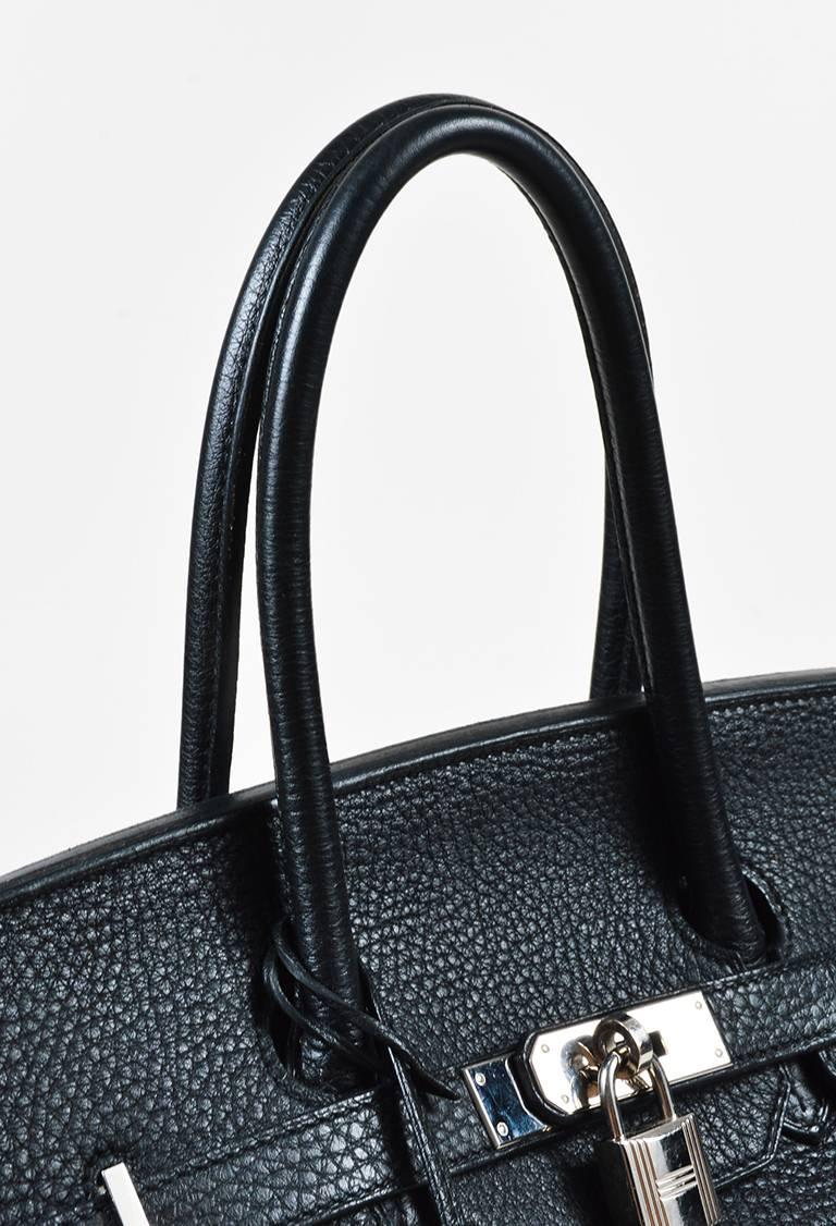 Hermes Black Clemence Leather 