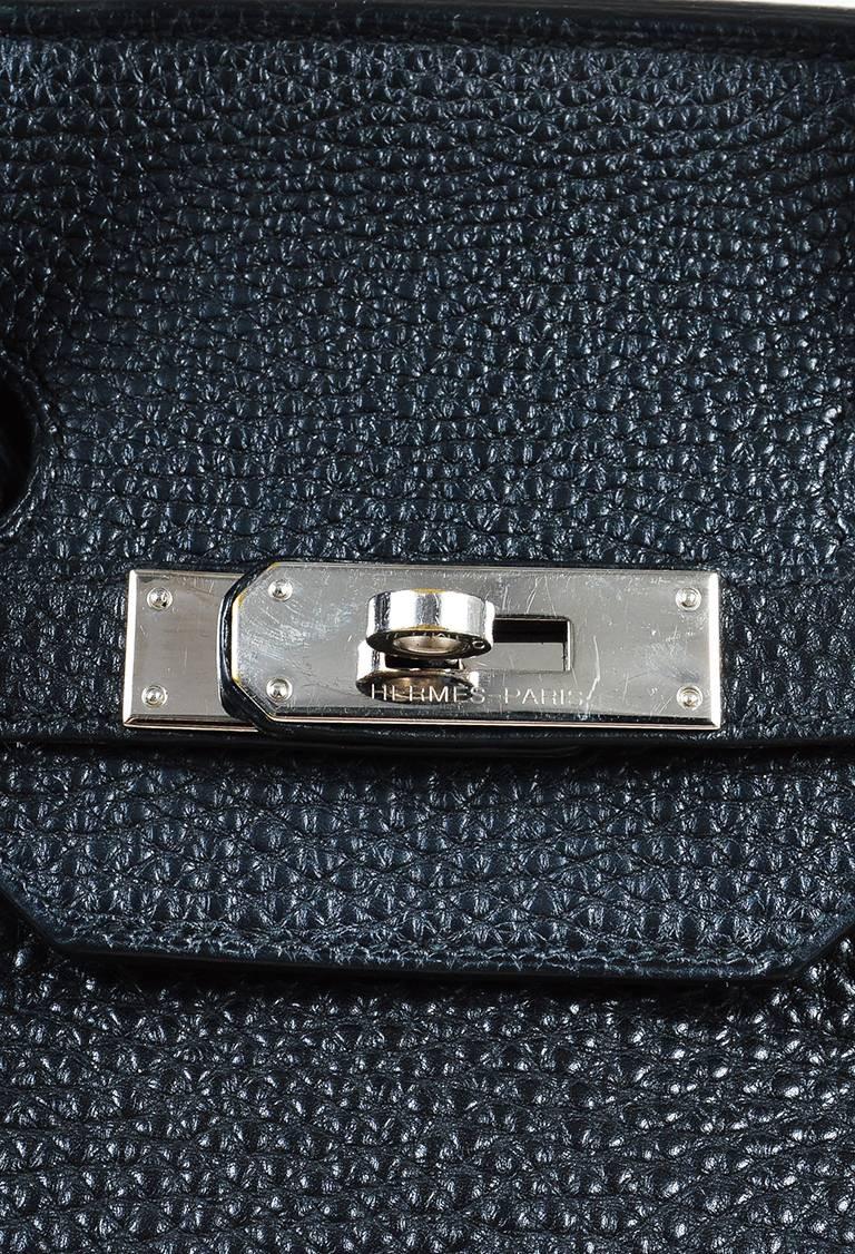 Hermes Black Togo Leather Top Handle 