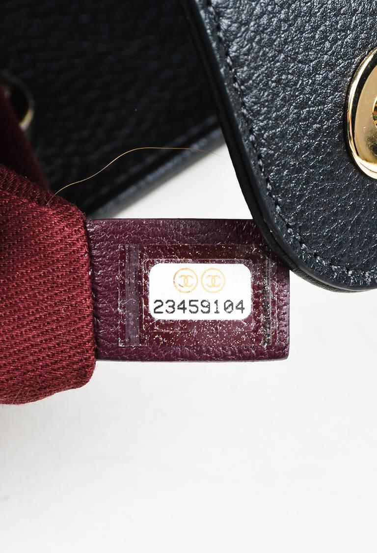 Chanel 17C Black Calfskin Leather 
