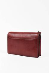 Vintage Hermes "Rouge Moyen" Genuine Lizard Gold Tone "Annie" Shoulder Bag