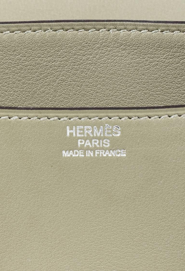 Hermes Sauge Green Swift Leather 