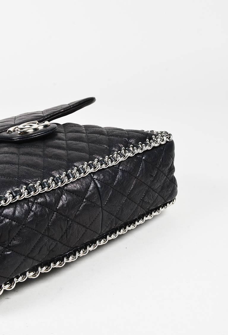 Chanel Black Quilted Leather Maxi 