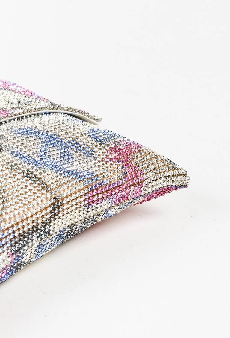 Gray Chanel Multicolor Crystal Embellishment Shoulder Bag For Sale