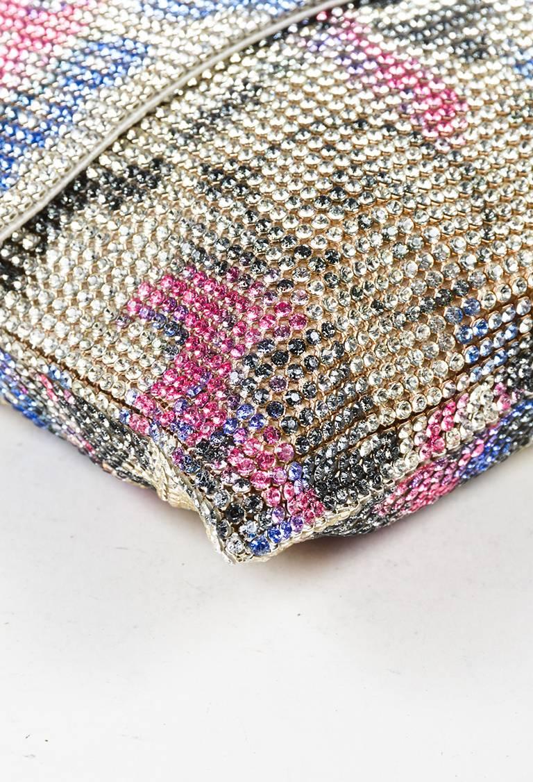 Chanel Multicolor Crystal Embellishment Shoulder Bag In Excellent Condition For Sale In Chicago, IL