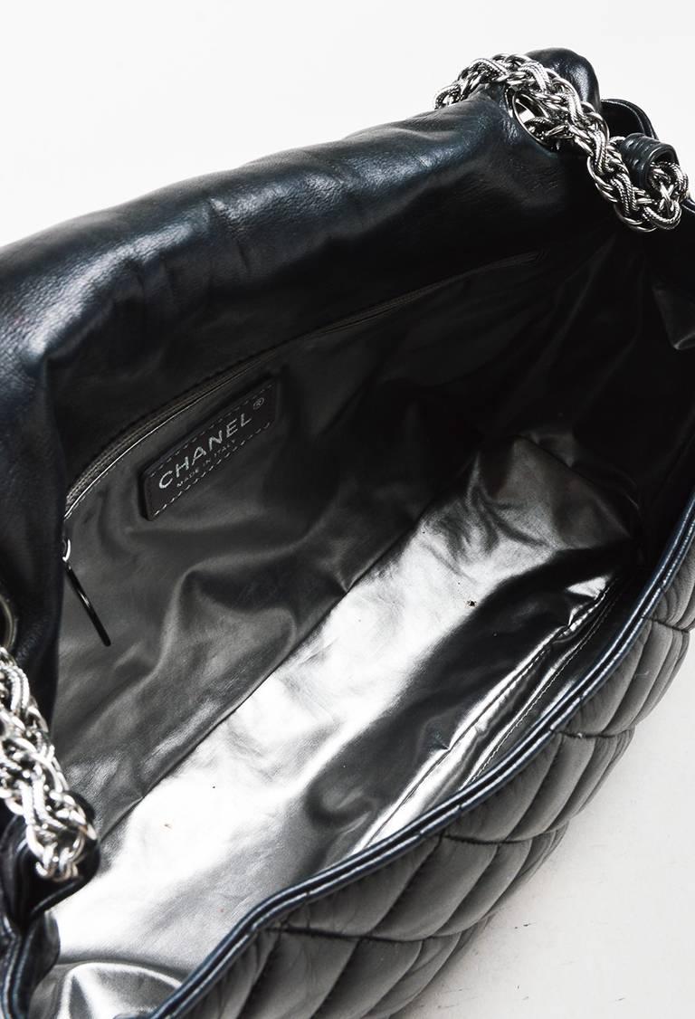 Chanel Black Lambskin Leather Jumbo 