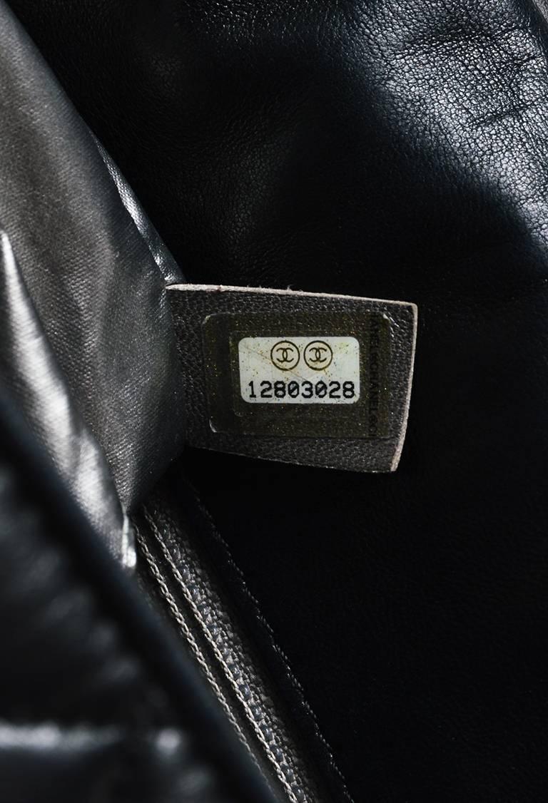 Chanel Black Lambskin Leather Jumbo 