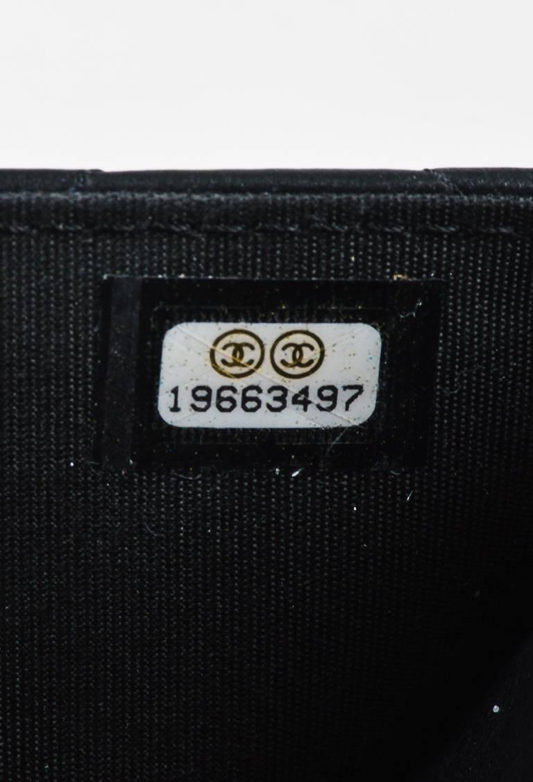 Chanel Black Quilted Leather Chain Strap Mini Boy 