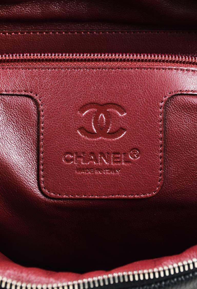 Chanel Black Caviar Leather Quilted Flap 