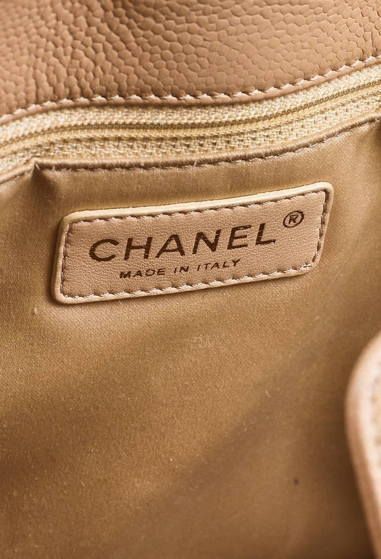 Chanel Beige Caviar Leather 