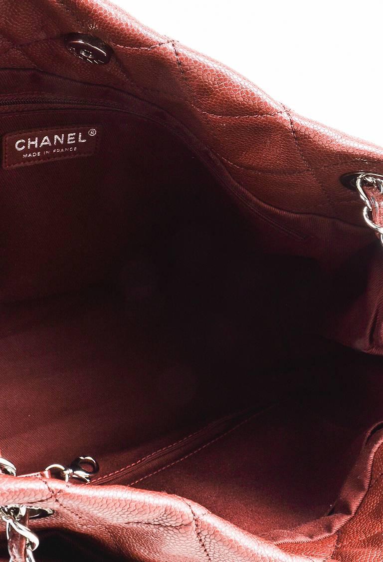 Chanel Dark Red Caviar Leather 