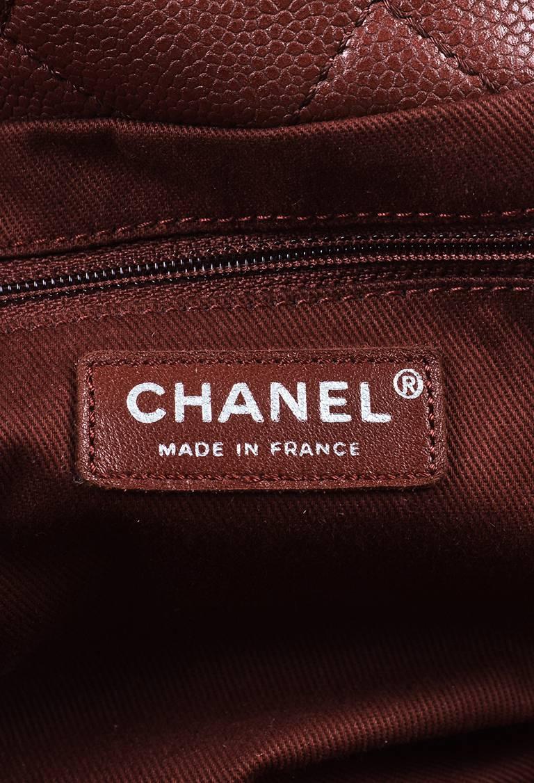 Women's Chanel Dark Red Caviar Leather 