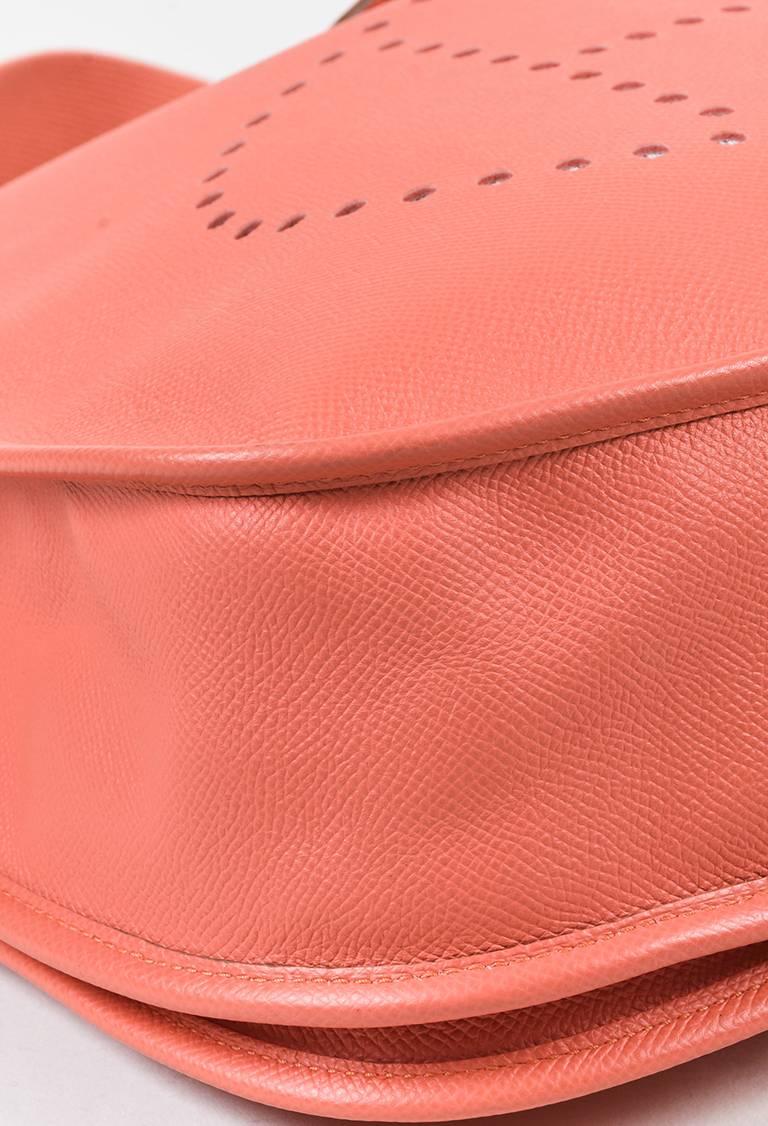 Orange Hermes Flamingo Pink Epsom Leather 