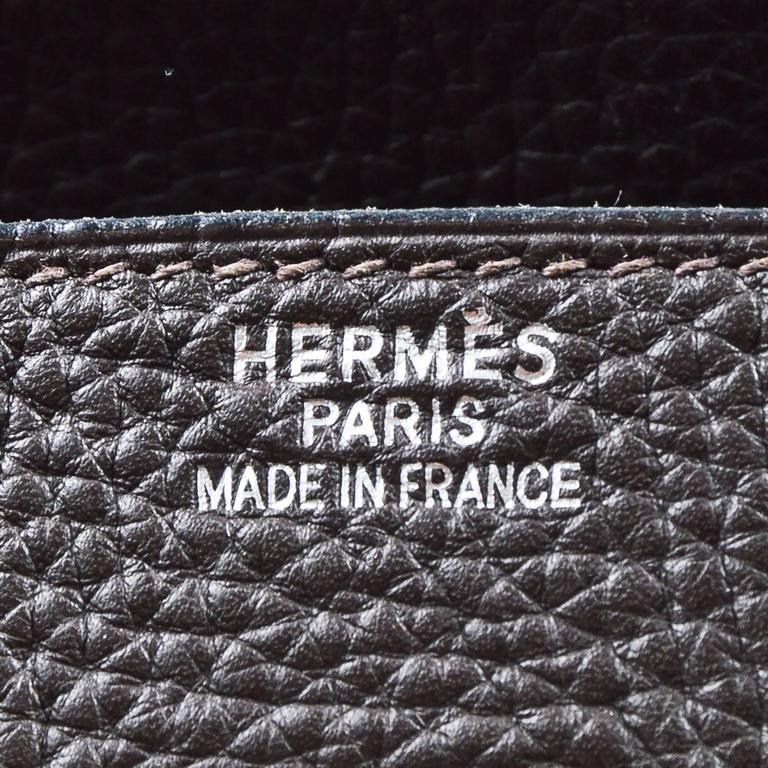 Hermes Birkin 40cm Togo Leather Darkbrown Handbag with Silver