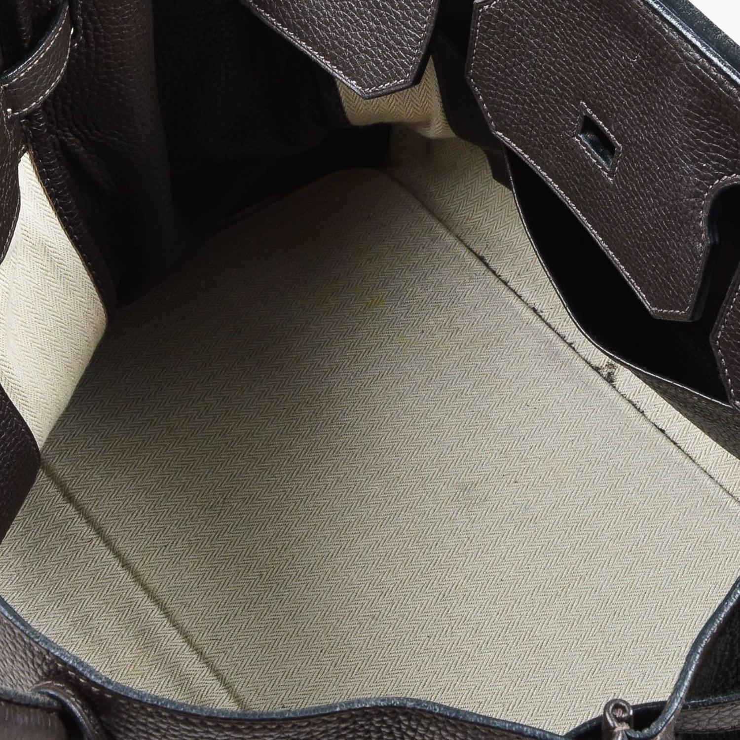 hermes togo leather 40cm birkin handbag ghw tan satchel  
