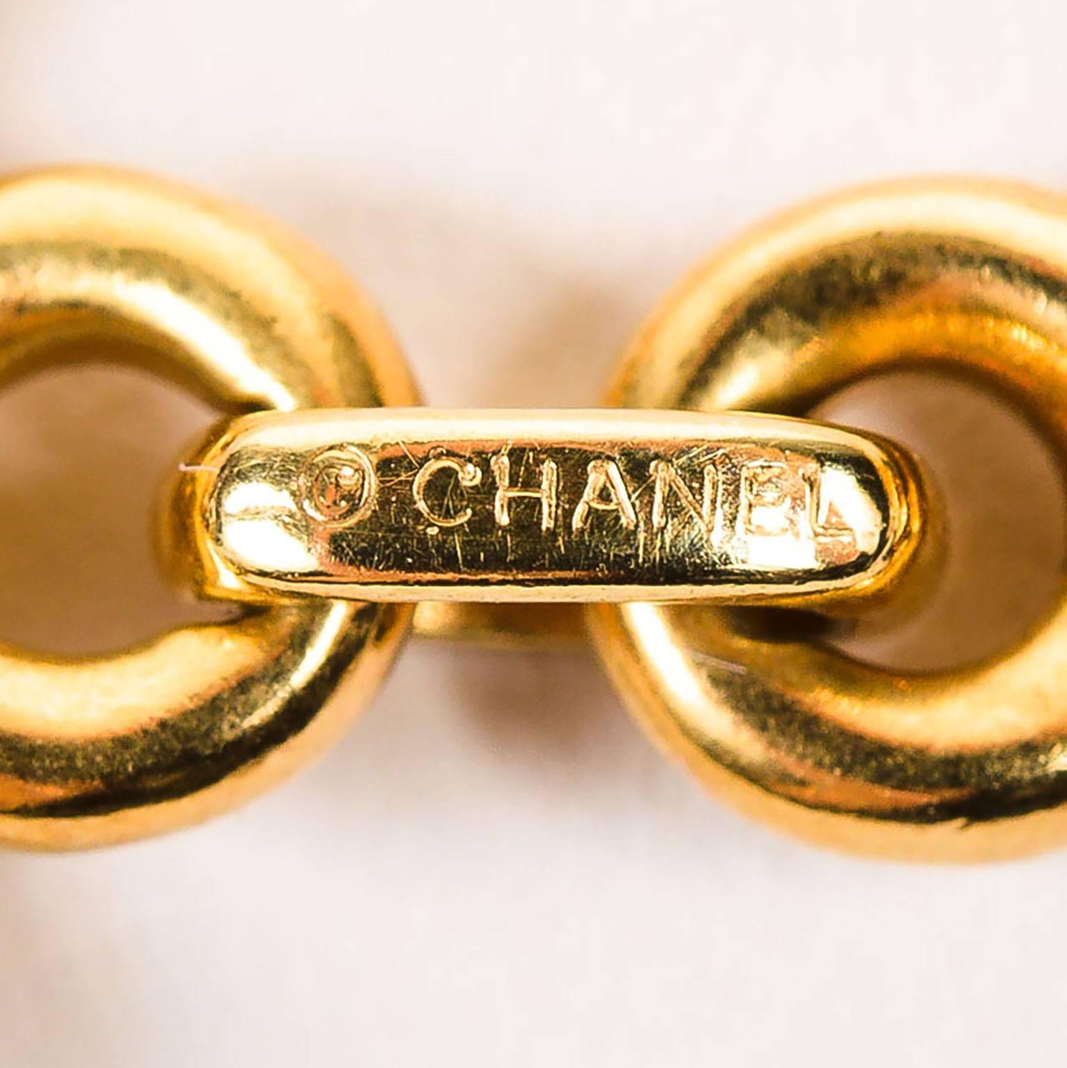 Chanel Rare Multicolor Cabochon Gemstone Gold Short Chain Necklace For Sale 1