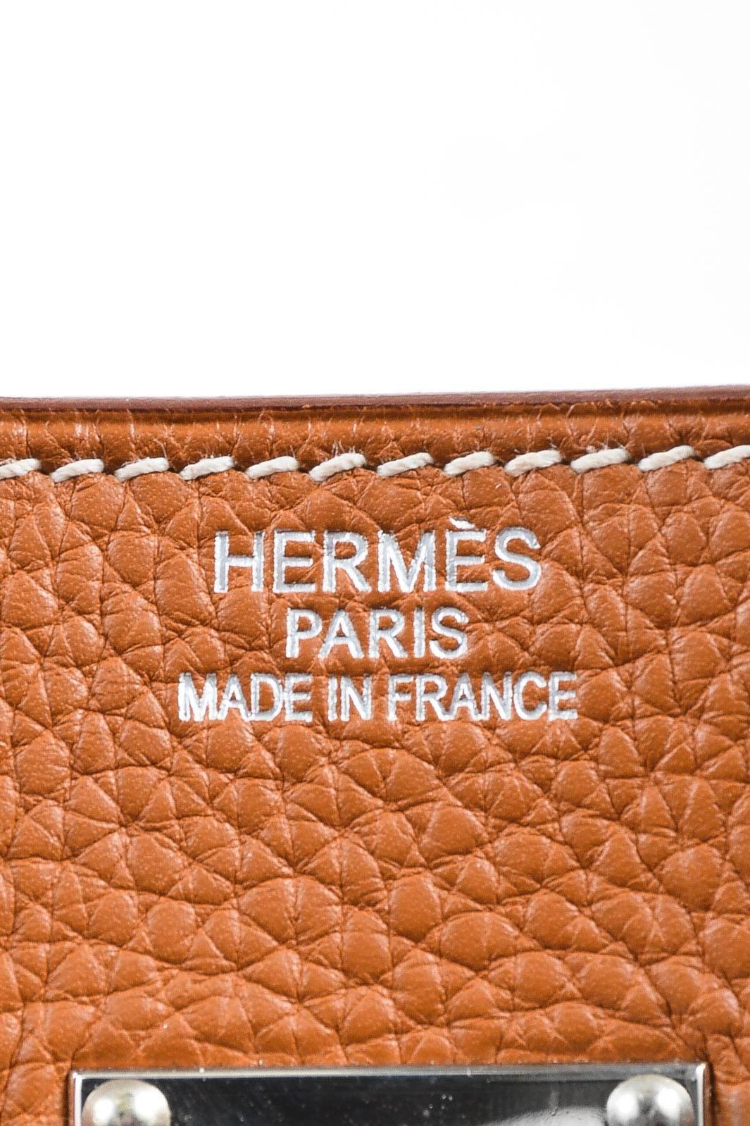 Women's Hermes Caramel Tan Togo Leather 42cm 