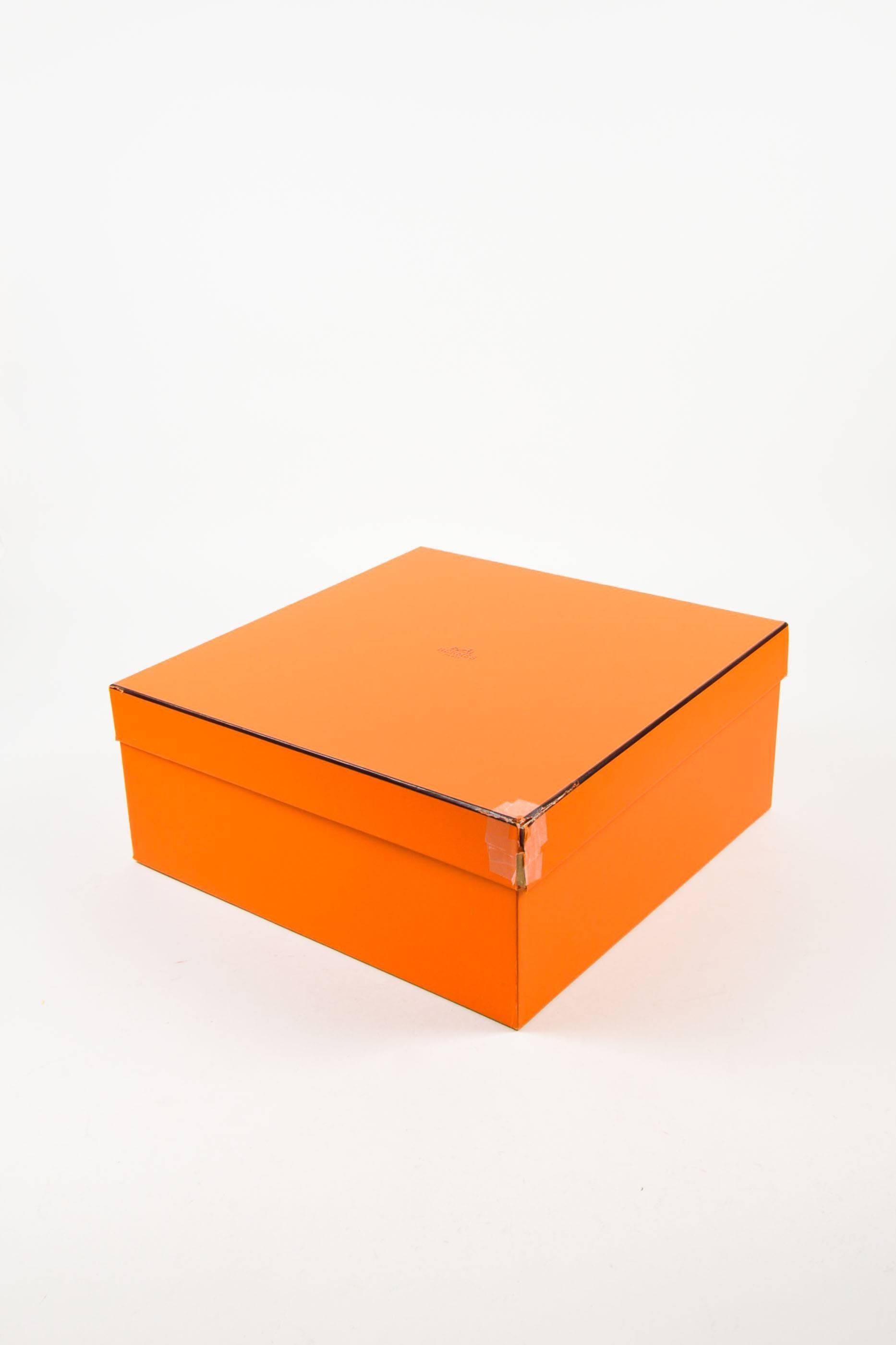 Hermes 'Saffron' Orange Tan Ostrich Leather 35cm 