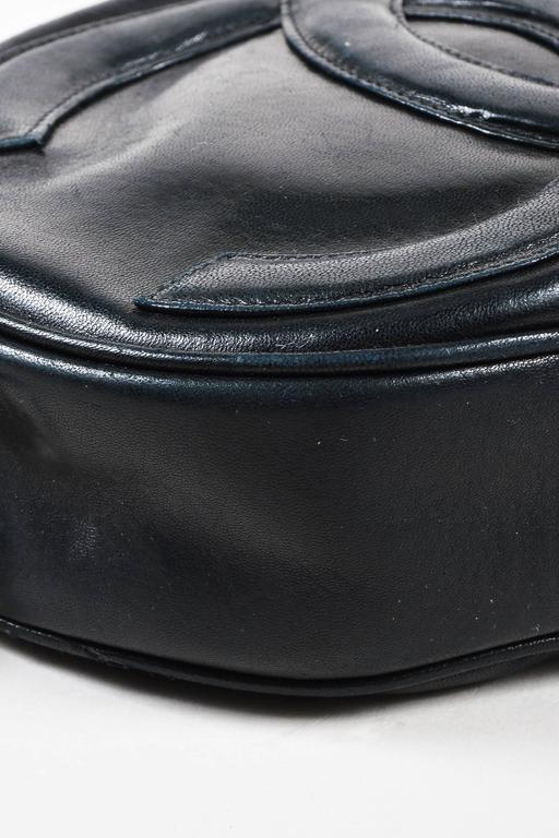 Vintage Chanel Black Leather 