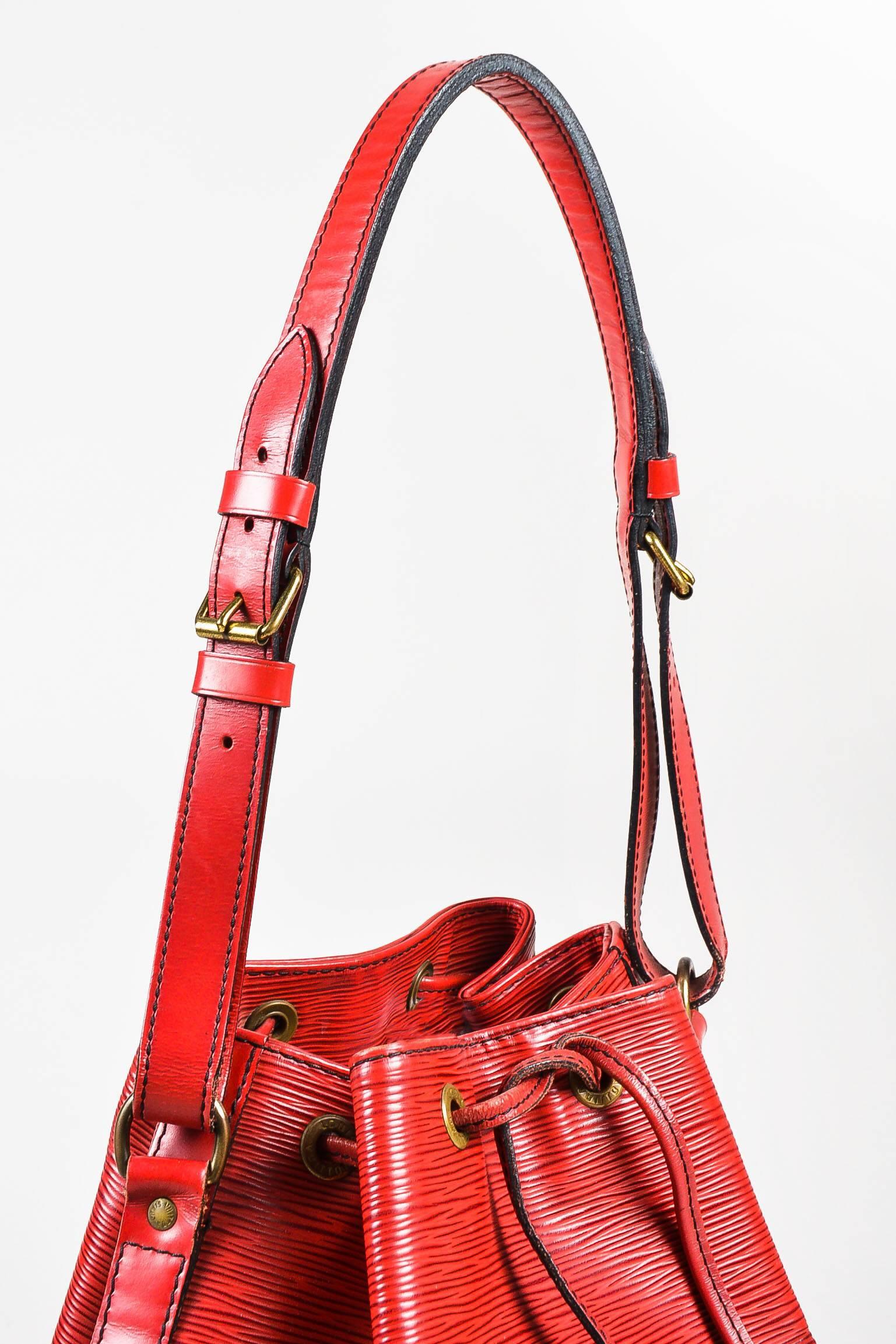 Vintage Louis Vuitton Red Epi Leather 