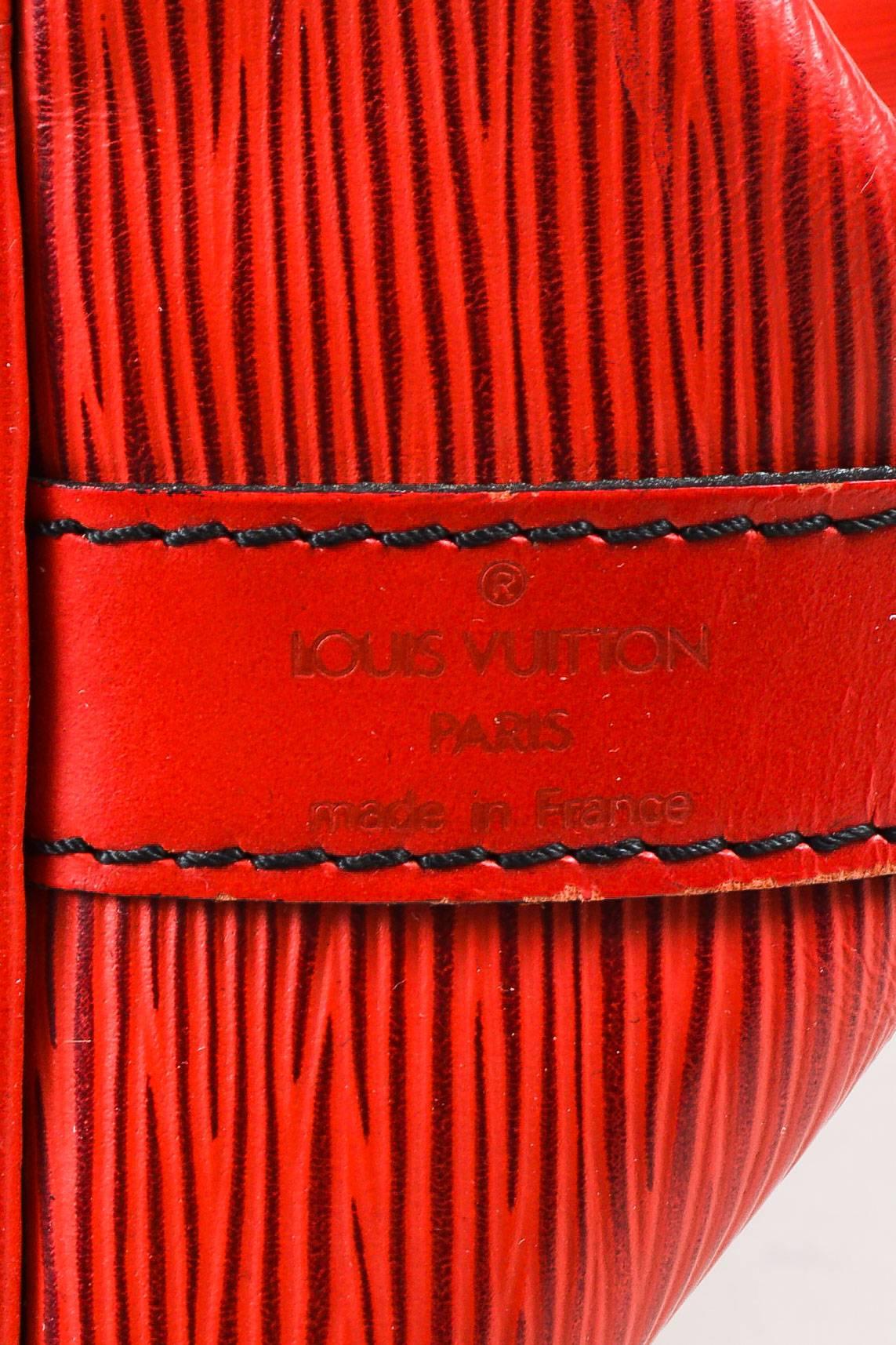 Vintage Louis Vuitton Red Epi Leather 