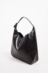 Vintage Hermes Dark Brown Leather "Trim I" Shoulder Bag